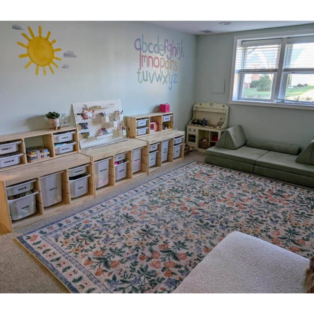 playroom organization for toddlers
