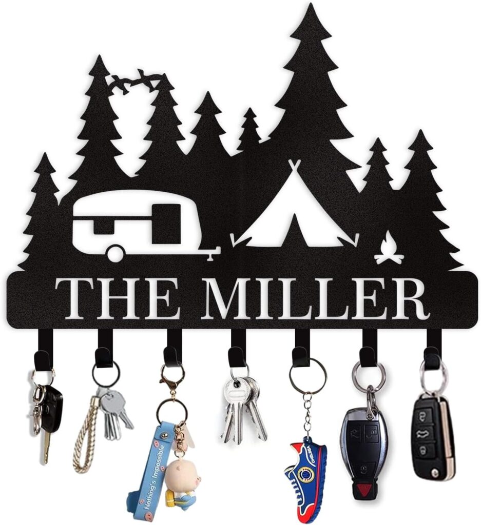This organizer is great for ponchos, hat, keys, pet leashes, and other small items you need to keep track of. Plus it can be personalized.