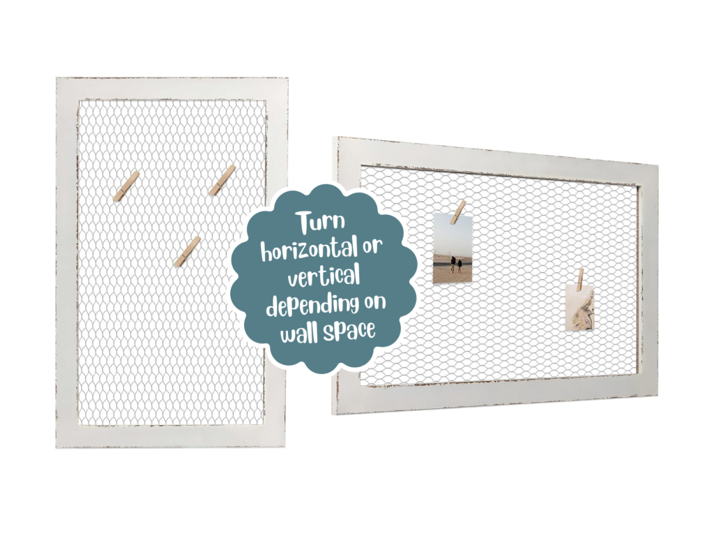 wall mounted board to house important papers without creating more clutter in the dining room.