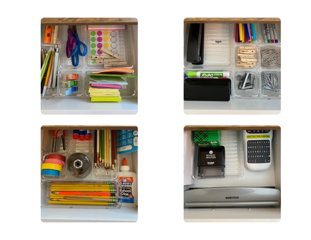 organize your homeschool space with desk organizers for supplies