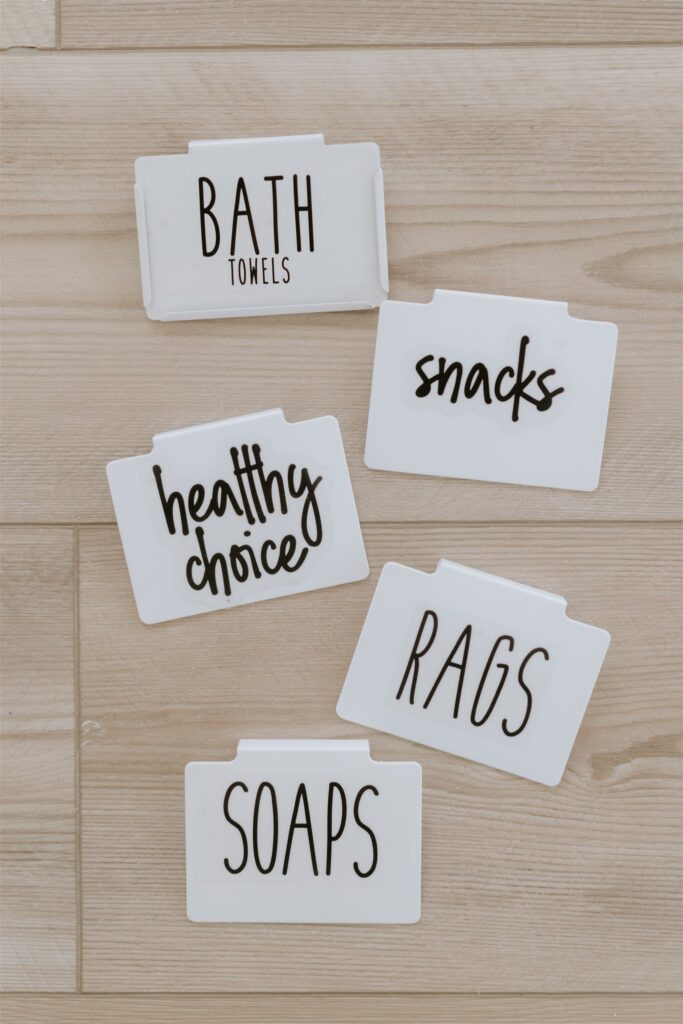 *Bin* your space with custom labels!